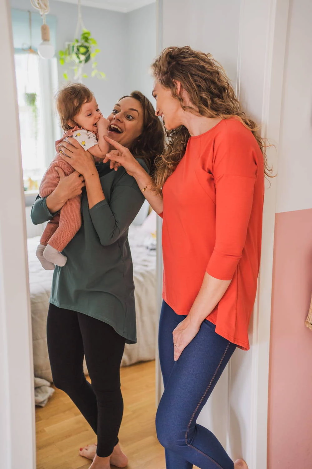 Bluzka/tunika ciążowa i do karmienia Mommy morska zieleń