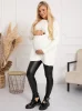 Legginsy ciążowe ekoskóra Tatiana - Czarne