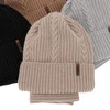 Czapka i komin dla chłopca zimowy komplet, beżowy, 100% wełniany merino Wilson