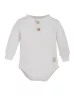 Body Polo niemowlęce DR Natural Waffel - White