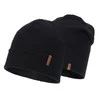 Czapka jesienna, wiosenna damska, czarna, bawełniana Zenita