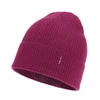 Czapka damska zimowa, jesienna, amarantowa, 100% wełniana merino, Sogne