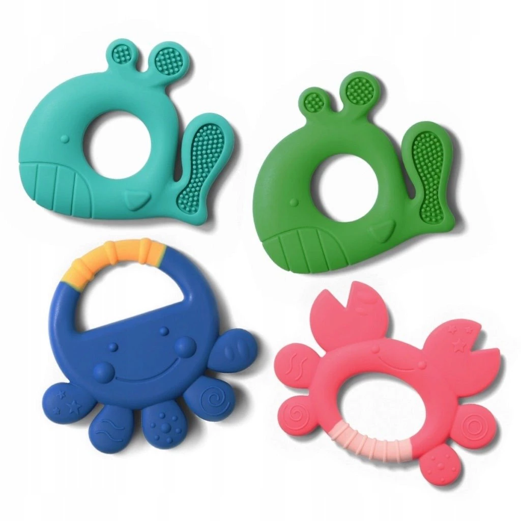 Babyono Gryzak Silikonowy Octopus Vicky