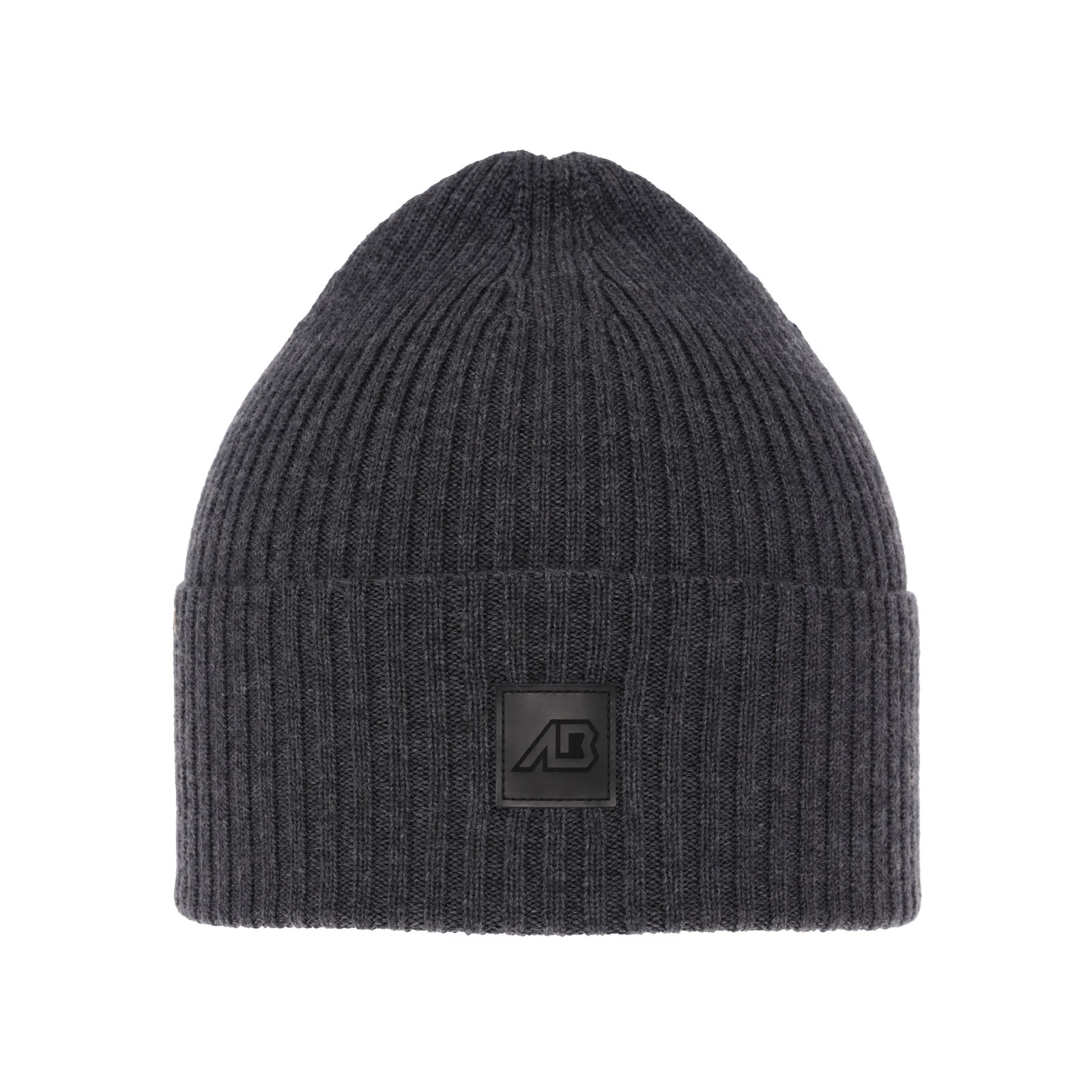 Czapka męska wiosenno-zimowa, szara, 100% wełniana merino Matias