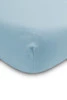 Sensillo Prześcieradło Jersey Deluxe 120x60 Niebieski