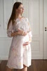 Sukienka ciążowa do karmienia Lovely Dress Midi rękaw 3/4 kolorowe gałązki