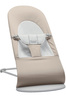 BABYBJORN - leżaczek BALANCE SOFT WOVEN/JERSEY - Beż/Szary