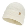 Czapka zimowa damska, kremowa, 100% wełniana merino Isla