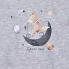 Bluzka niemowlęca Space tour z bawełny organicznej - szara