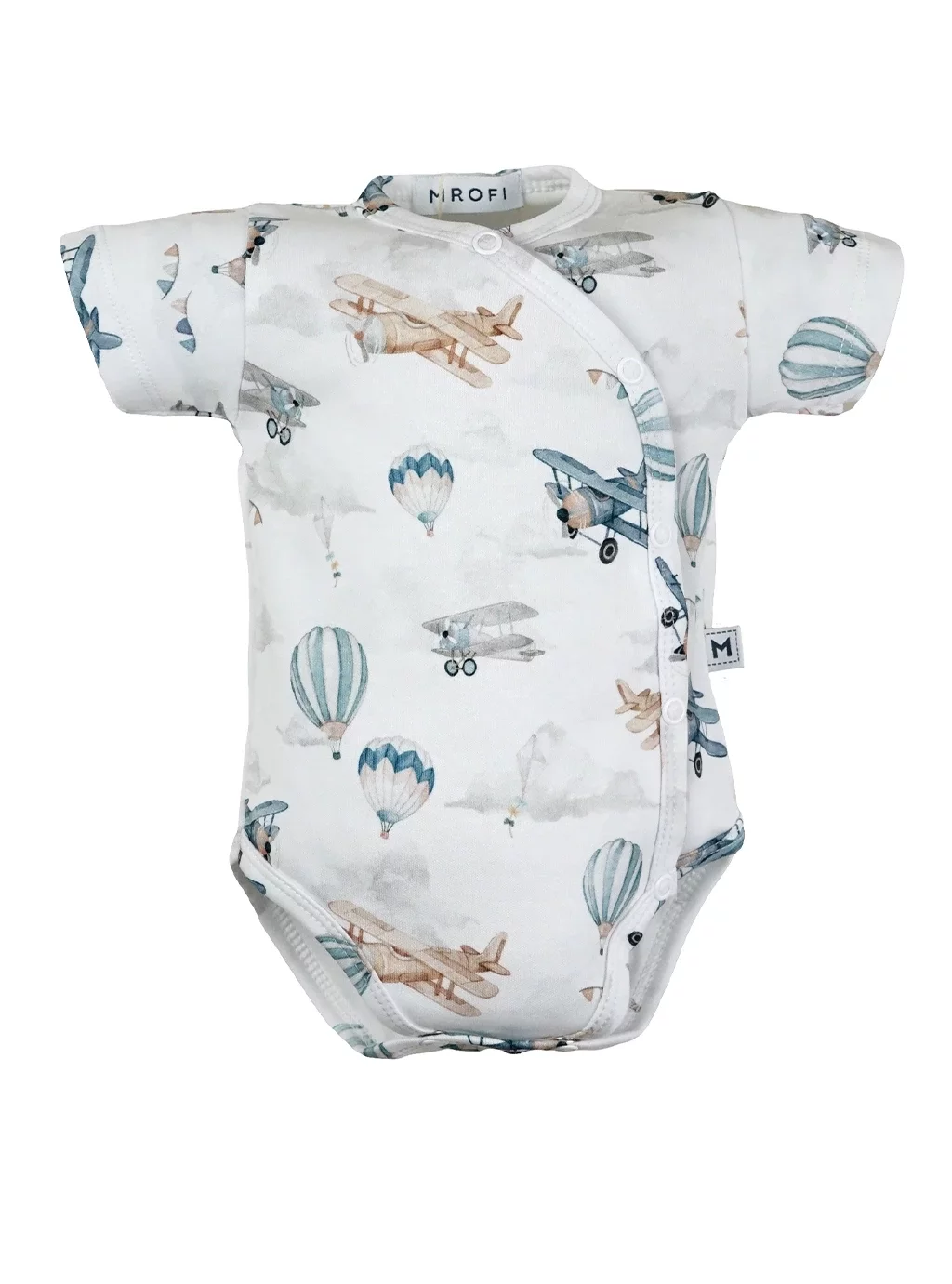 Body Kopertowe Z Krótkim Rękawkiem - Vintage Planes