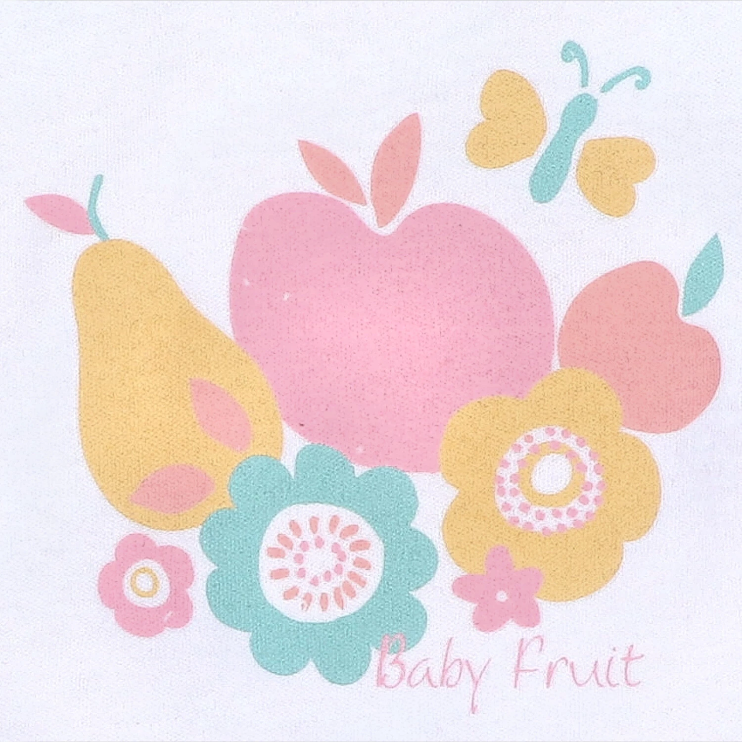 T-shirt niemowlęcy COLORFUL FRUITS z bawełny organicznej dla dziewczynki