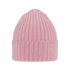 Czapka zimowa damska, różowa, 100% wełniana merino Ariga
