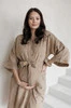 Szlafrok kimono ciążowe z muślinu HERBAL LATTE