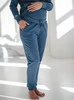 Ciążowe spodnie dresowe jeans blue