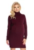 SWETER SUKIENKA WARKOCZE BORDO