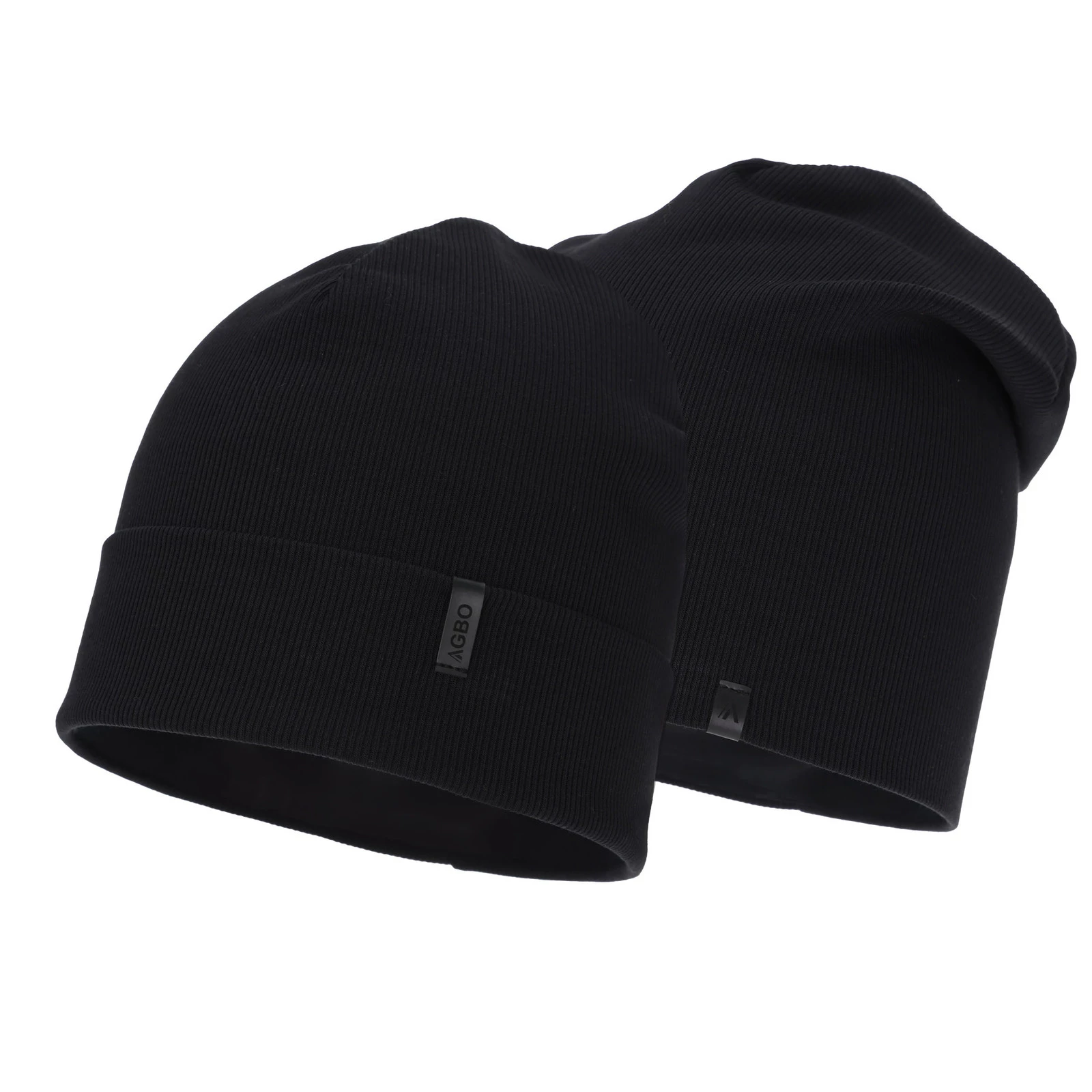 Czapka jesienna, wiosenna męska, bawełniana, czarna, Flurry