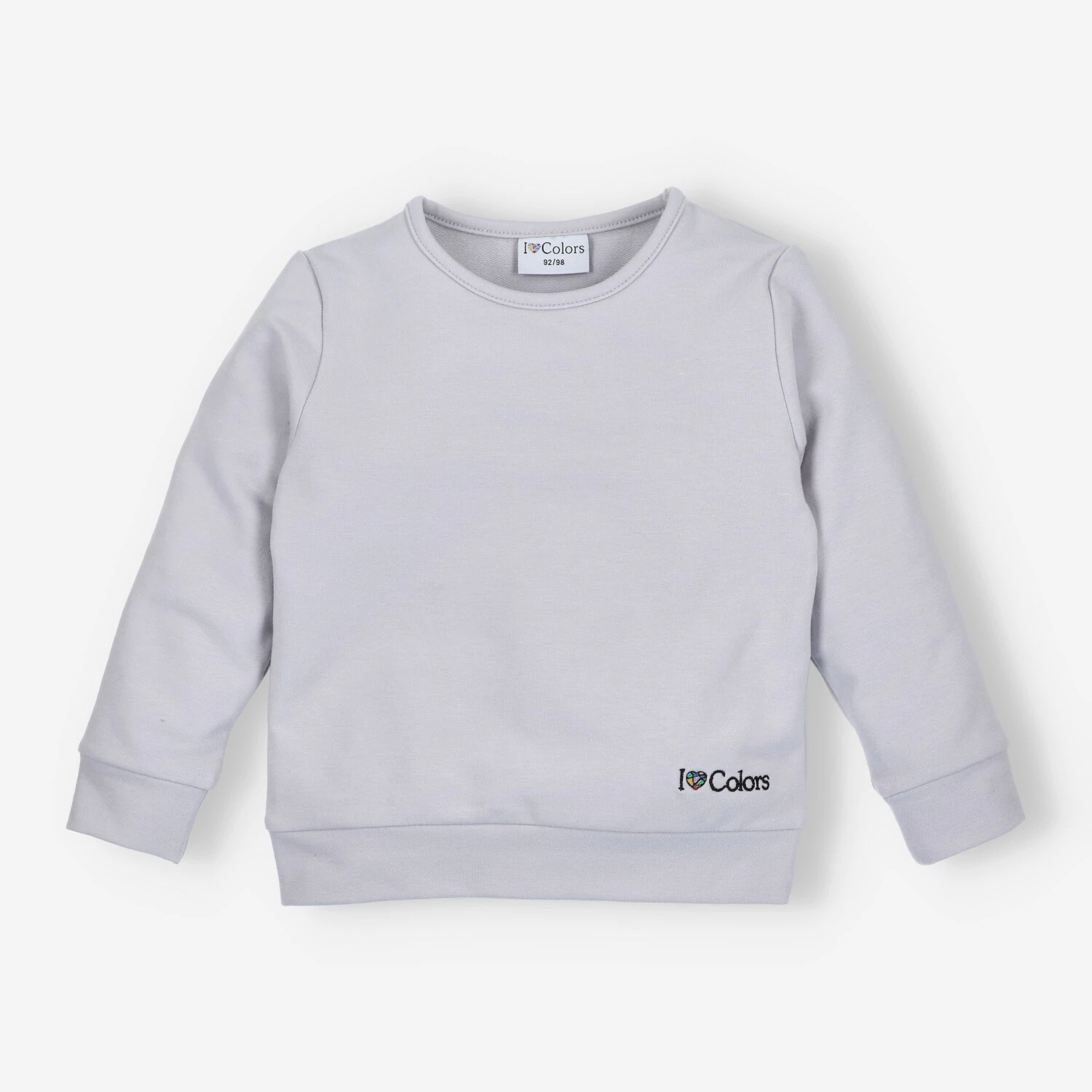 Bluza Dresowa Dziewczęca Z Długim Rękawem Szara