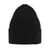 Czapka zimowa damska, czarna, 100% wełniana merino Ariga