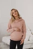 Bluza ciążowa i do karmienia Milk Please pudrowy róż