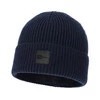 Czapka zimowa męska granatowa 100% wełniana merino Iron