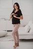 Bluzka ciążowa i do karmienia M-Shirt V-neck czarna