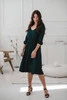 Sukienka ciążowa i do karmienia Lovely Dress Midi rękaw 3/4 morska