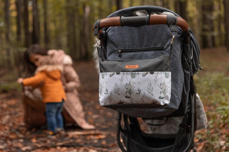 Sensillo Organizer Do Wózka Szary Żurawie