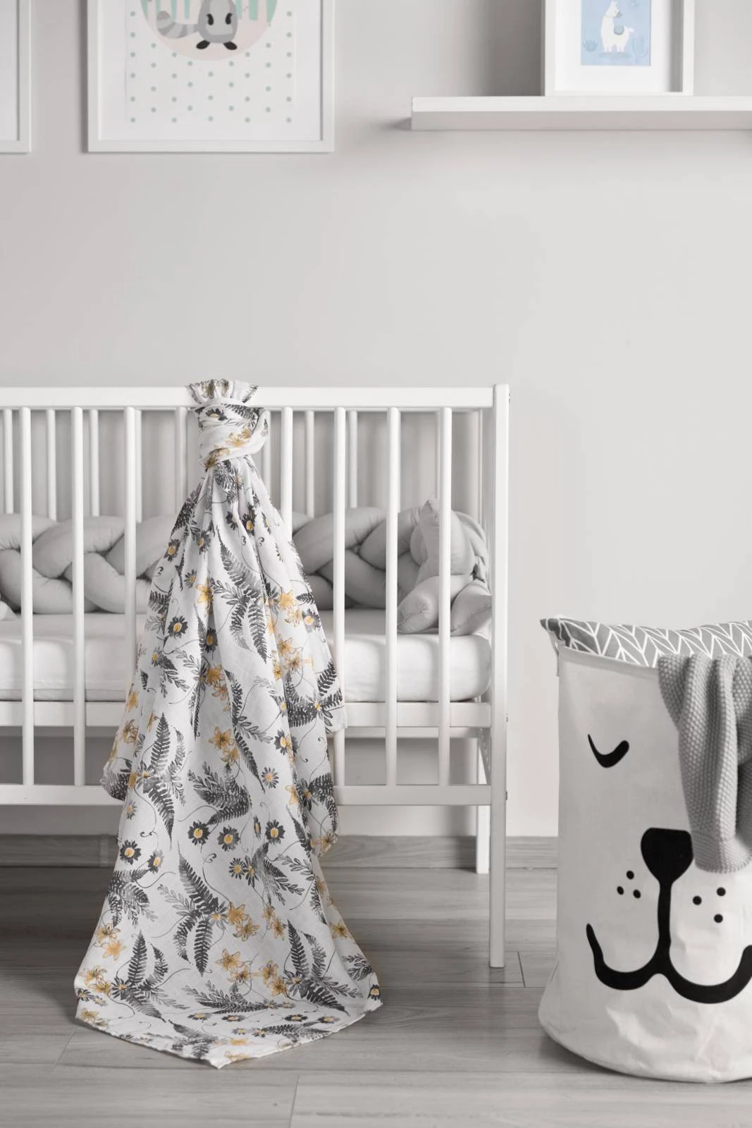 Sensillo Otulacz Muślinowy - Paprotki