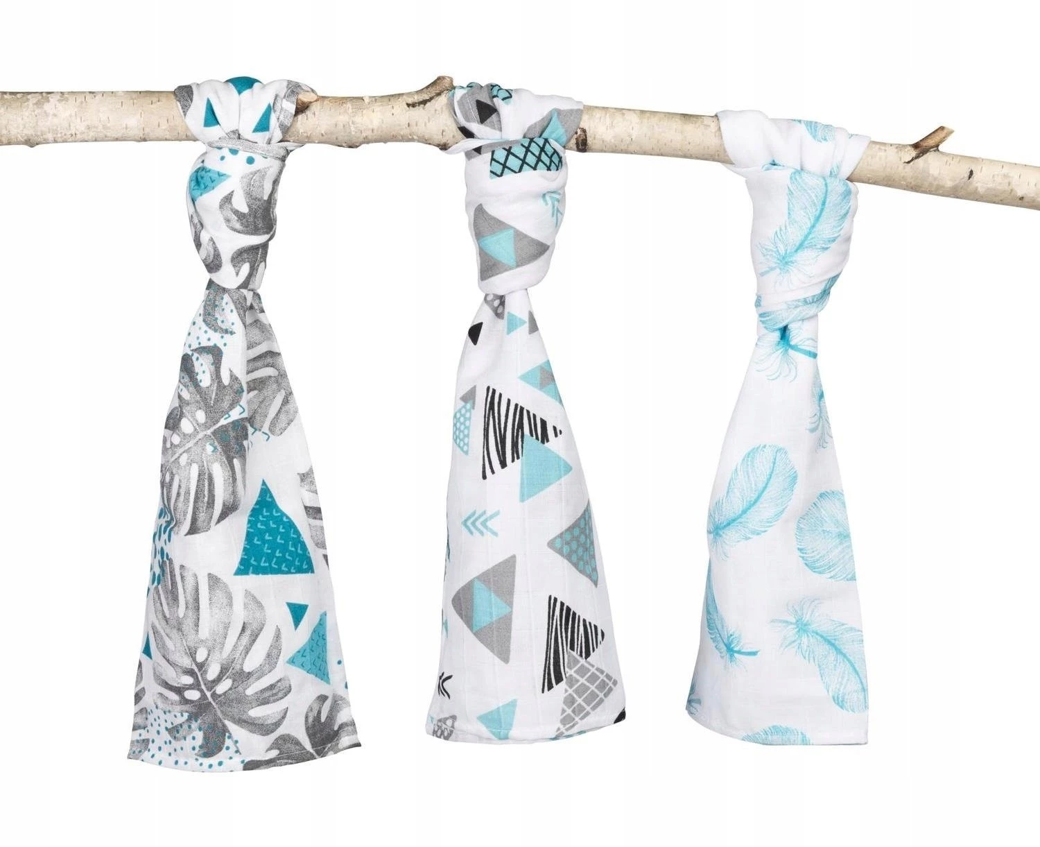 Sensillo Pieluszki Muślinowe 70x80 - niebieskie