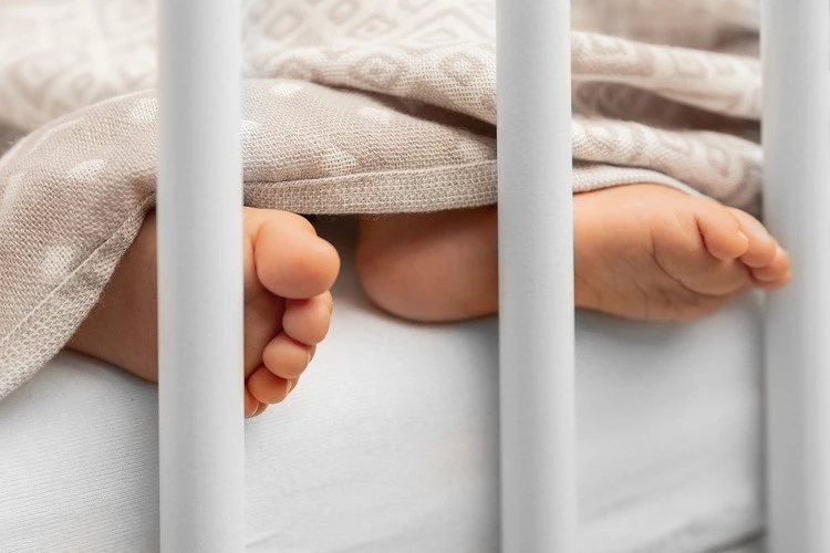 Sensillo Pielucha Bambusowa 65x75 Niebieski Zygzak