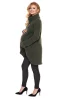PUCHATY CIĄŻOWY SWETER GOLF DO KARMIENIA KHAKI