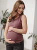 Koszulka Milk Top ciążowa i do karmienia rose brown
