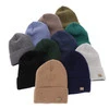 Czapka i komin dla chłopca jesienny, wiosenny komplet, khaki, 100% wełniany merino Intro