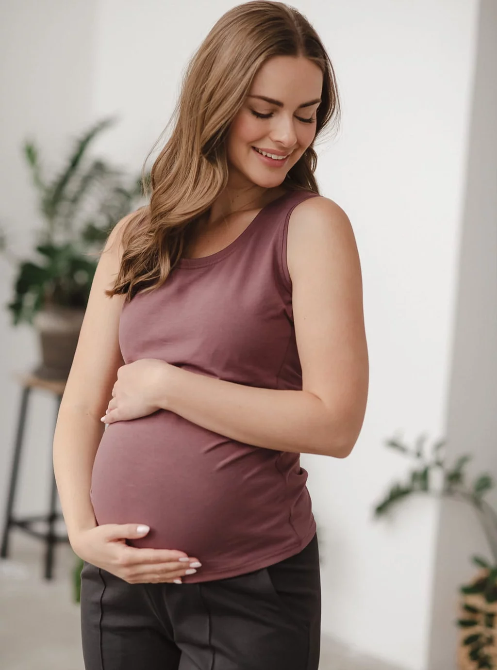 Koszulka Milk Top ciążowa i do karmienia rose brown