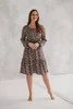 Sukienka ciążowa i do karmienia Lovely Dress długi rękaw czarna w kwiatuszki