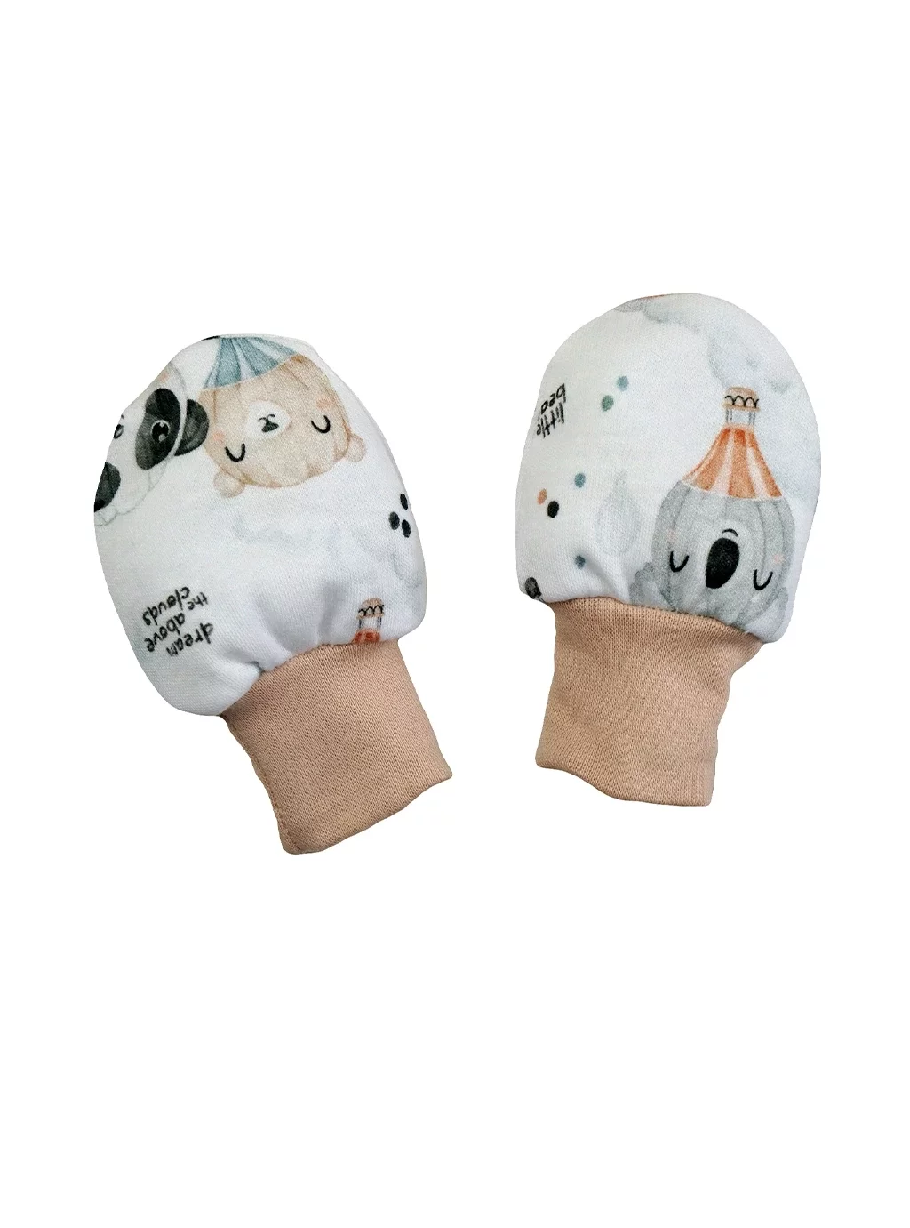 Łapki Niedrapki Niemowlęce Bear Balloons - Beżowe