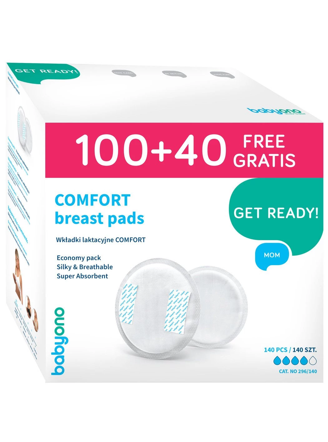 Wkładki laktacyjne COMFORT 140 szt