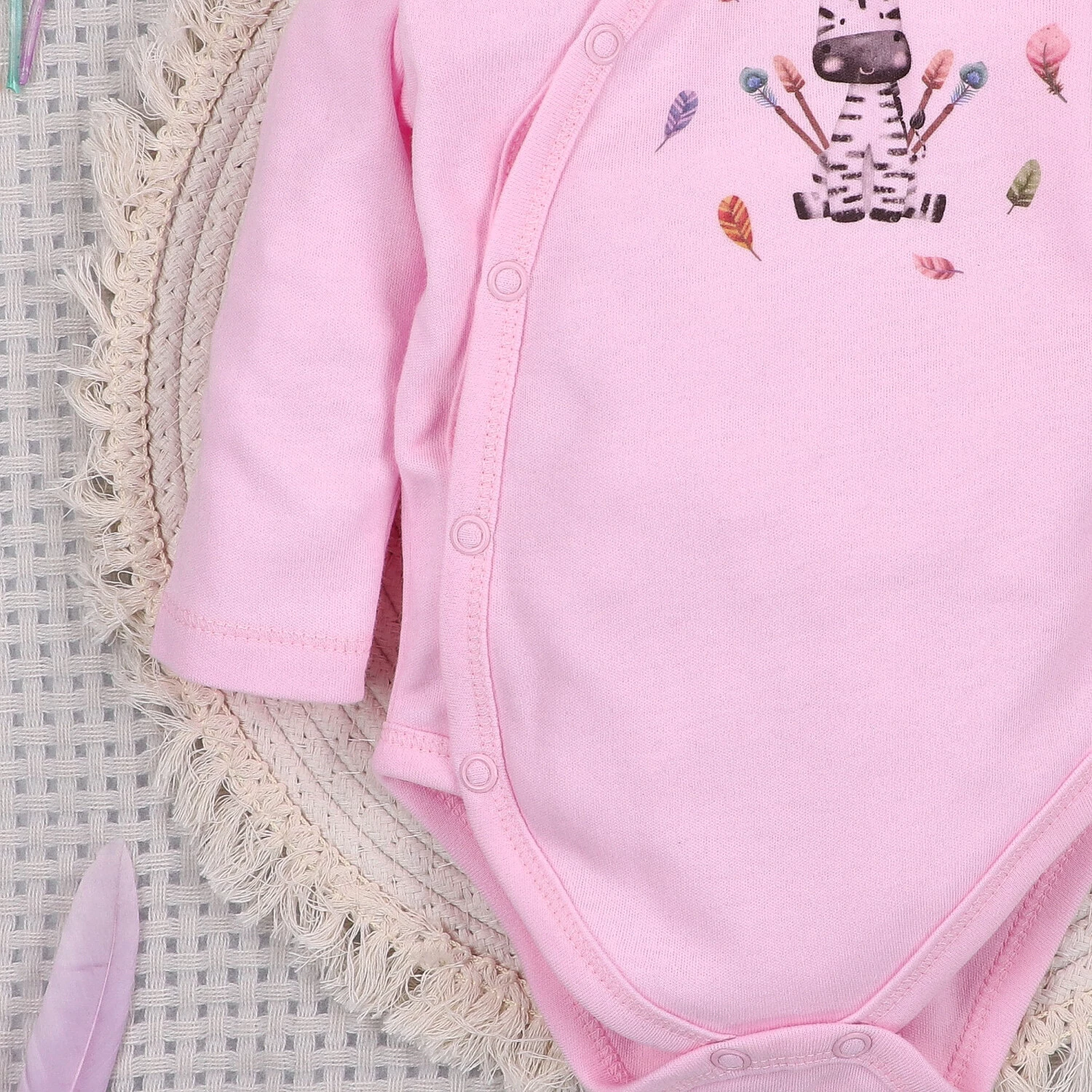 Body kopertowe HAPPY ANIMALS z bawełny organicznej