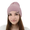 Czapka damska wiosenna, jesienna, z bawełną, różowa, Mirona
