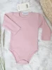 Body Niemowlęce Z Długim Rękawkiem - Colour Pudrowy Róż