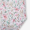 Body niemowlęce PINK FLOWERS z bawełny organicznej dla dziewczynki