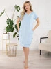 Koszula ciążowa Sunny Midi - Baby Blue