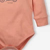 Body niemowlęce Cute cars z bawełny organicznej dla chłopca - pomarańczowe