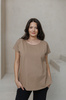 T-shirt do karmienia oversize kawa