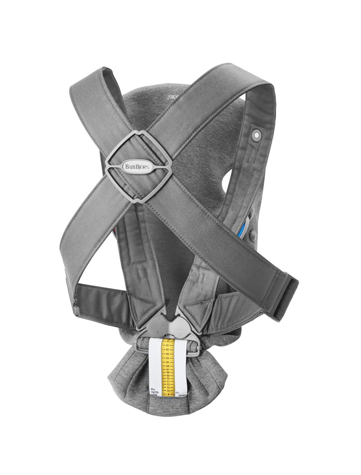 BABYBJORN MINI 3D Jersey – nosidełko, Ciemny Szary