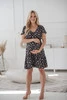 Sukienka ciążowa i do karmienia Lovely Dress krótki rękaw w różyczki