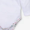 Body niemowlęce Pink flowers enjoy every day z bawełny organicznej dla dziewczynki