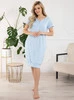 Koszula ciążowa Sunny Midi - Baby Blue