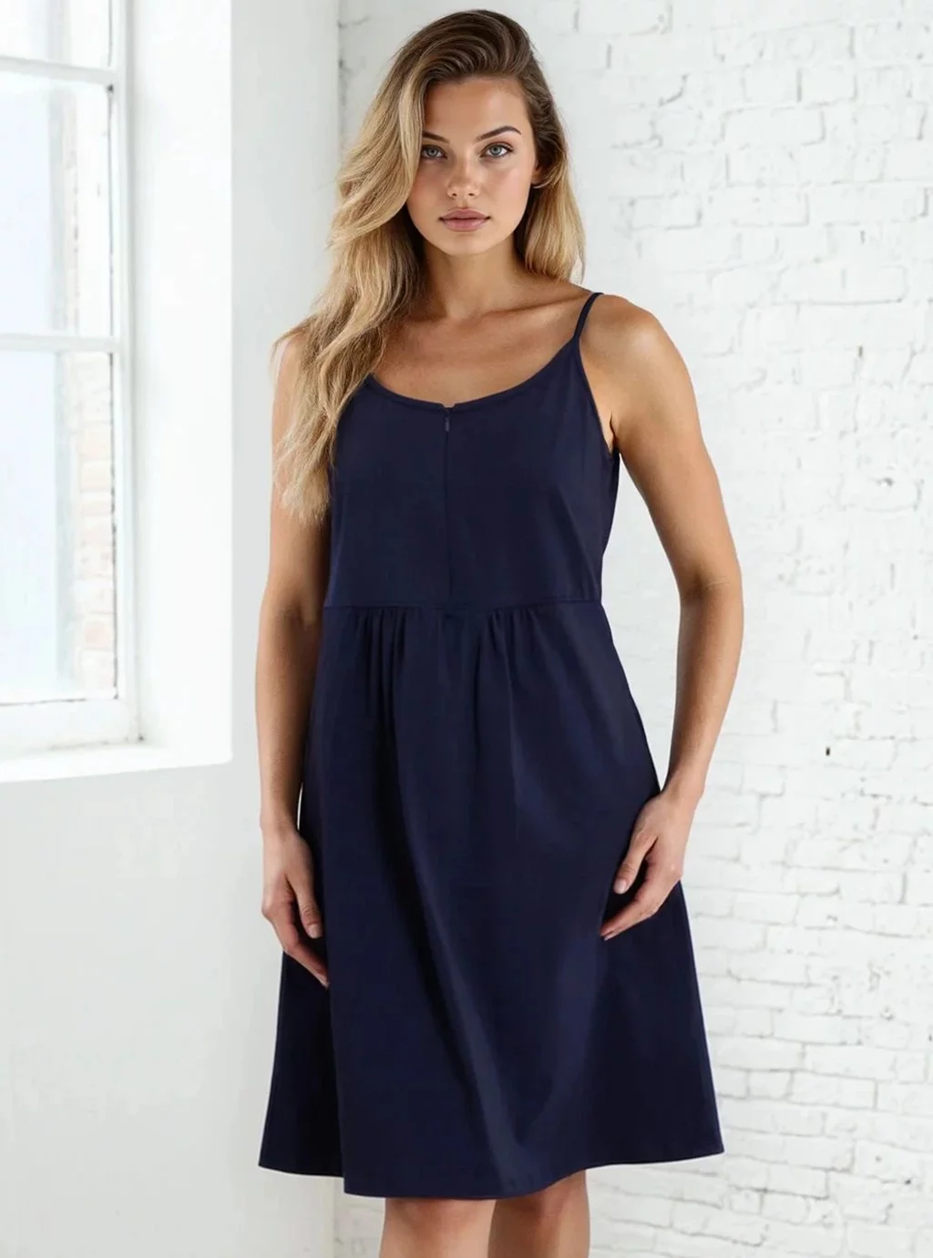 Koszula ciążowa Merry - Granatowa