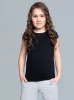 Tola koszulka dziewczęca krótki rękaw czarny